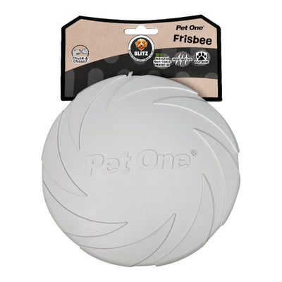 Dog Toy Blitz Rubber Frisbee Grey