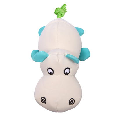 Pet One Dog Toy Splash Squeaky Hippo W Rope 21.6cmL