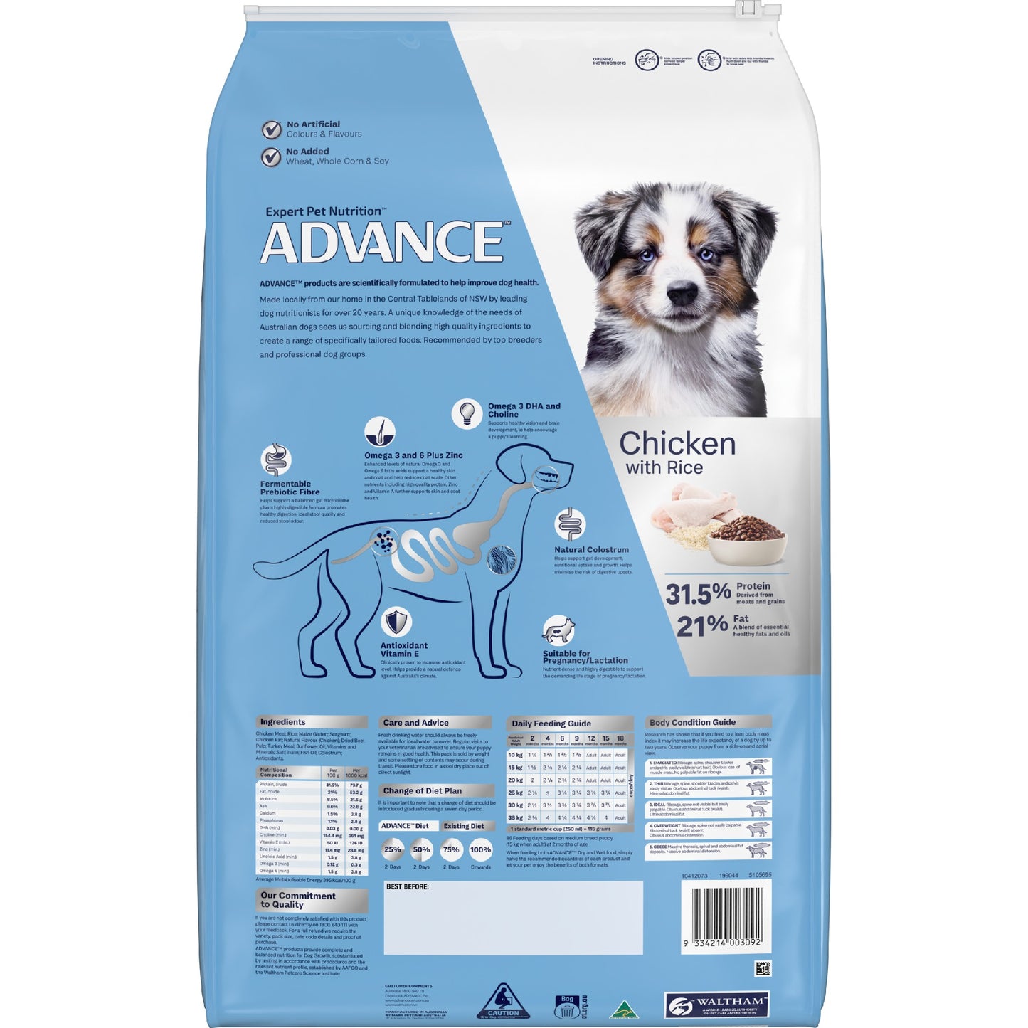 Advance Dog Puppy Plus 15Kg