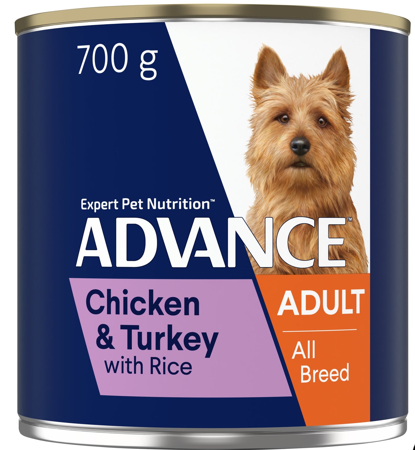 Advance Dog Chicken & Turkey Can 700g