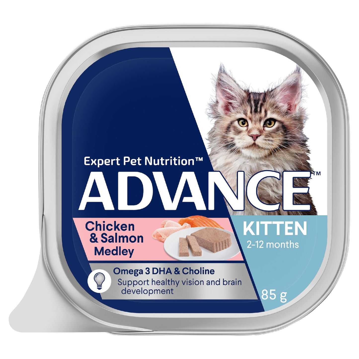 Advance Kitten Chick & Sal 85gm 7 pack