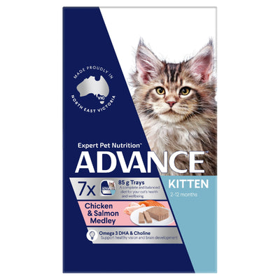 Advance Kitten Chick & Sal 85gm 7 pack