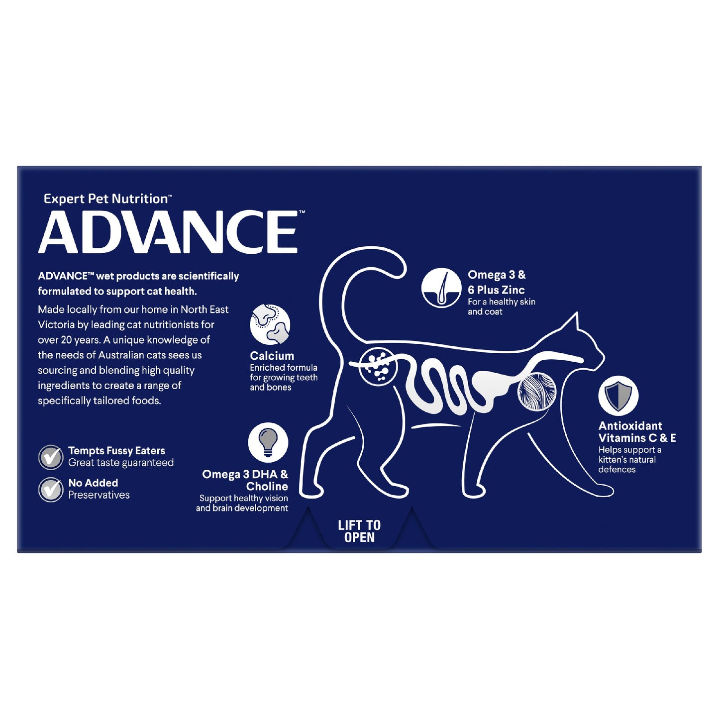 Advance Kitten Chick & Sal 85gm 7 pack