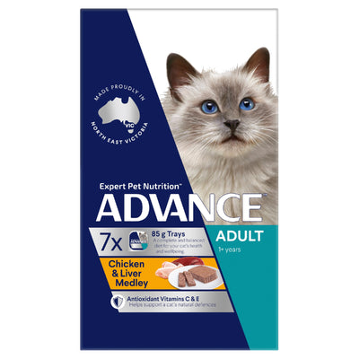 Advance Cat Chick & Liver 85gm 7 pack