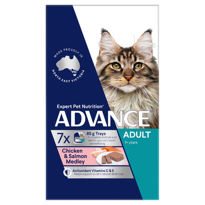 Advance Cat Chicken & Salmon 85gm 7 pack