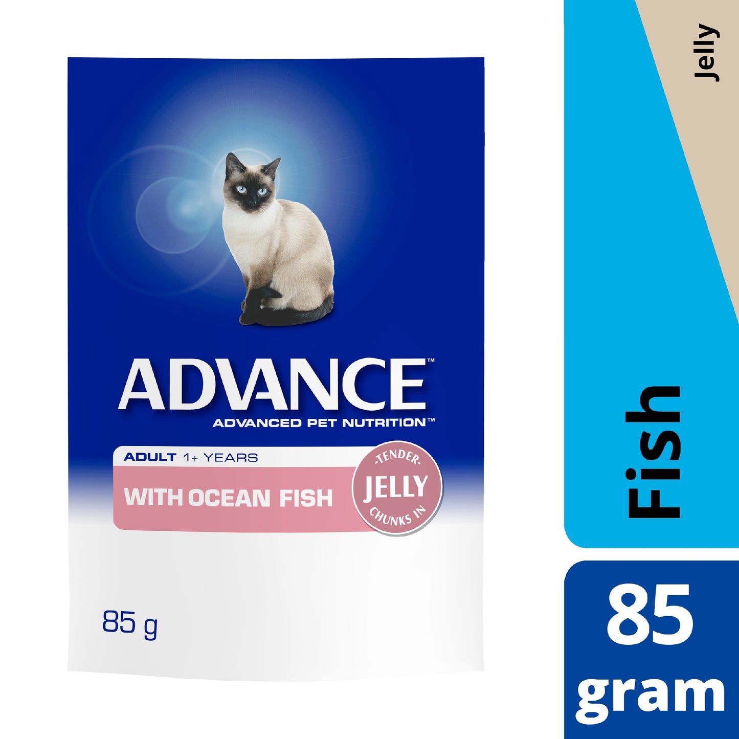 Advance Cat Adult Ocean Fish Chunks In Jelly