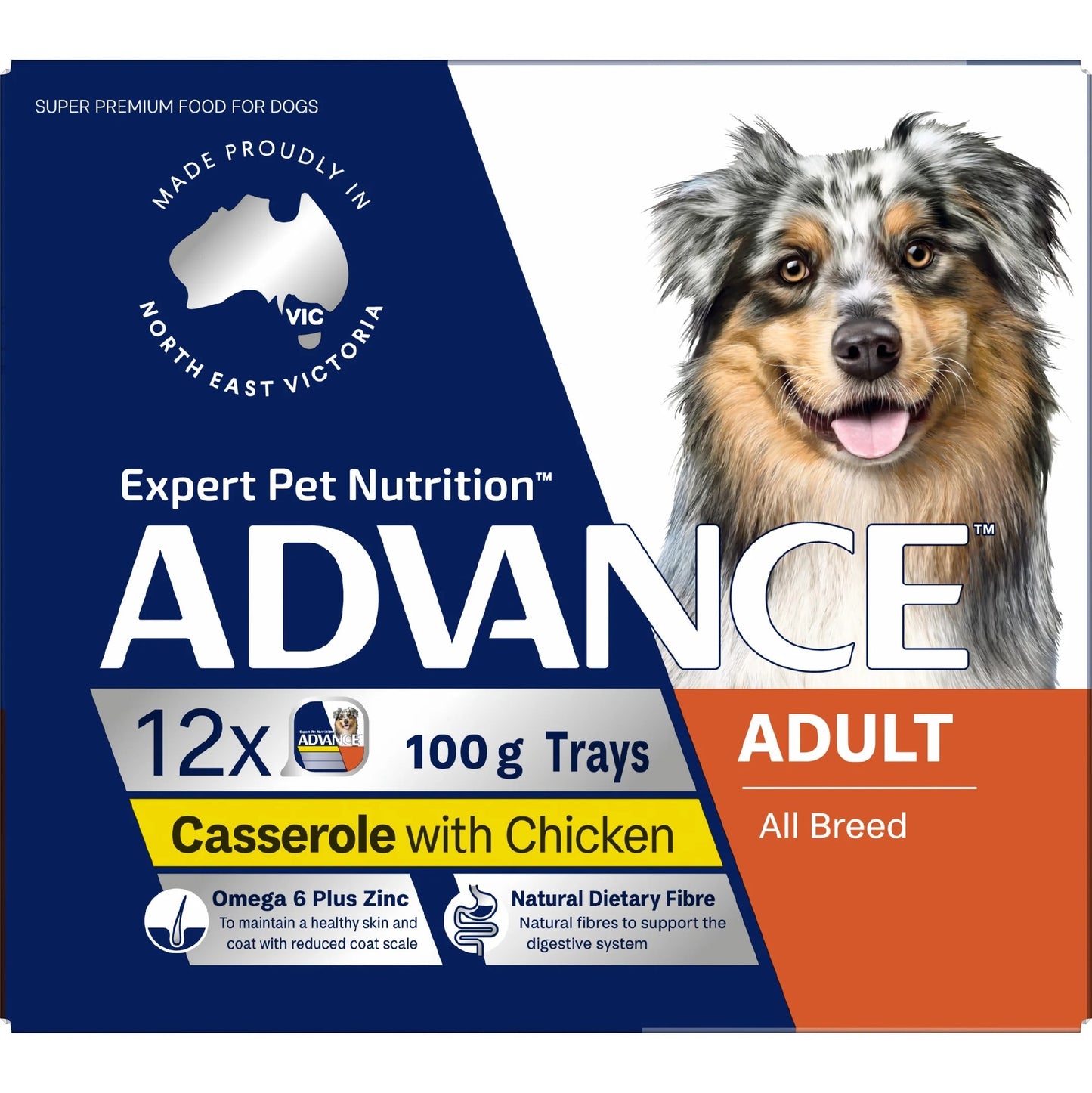 Advance Dog Chicken Casserole 100G 12 Pack