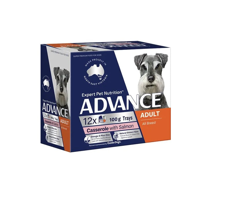Advance Dog Salmon Cassrole 100G 12 Pack