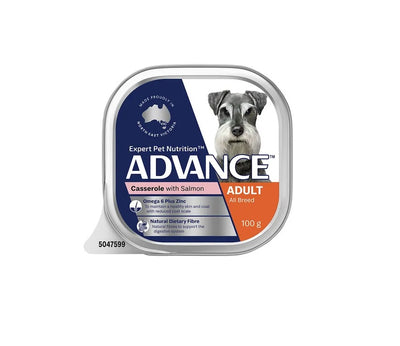 Advance Dog Salmon Cassrole 100G 12 Pack
