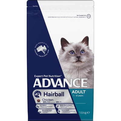 Advance Cat Hairball Chicken 1.5Kg