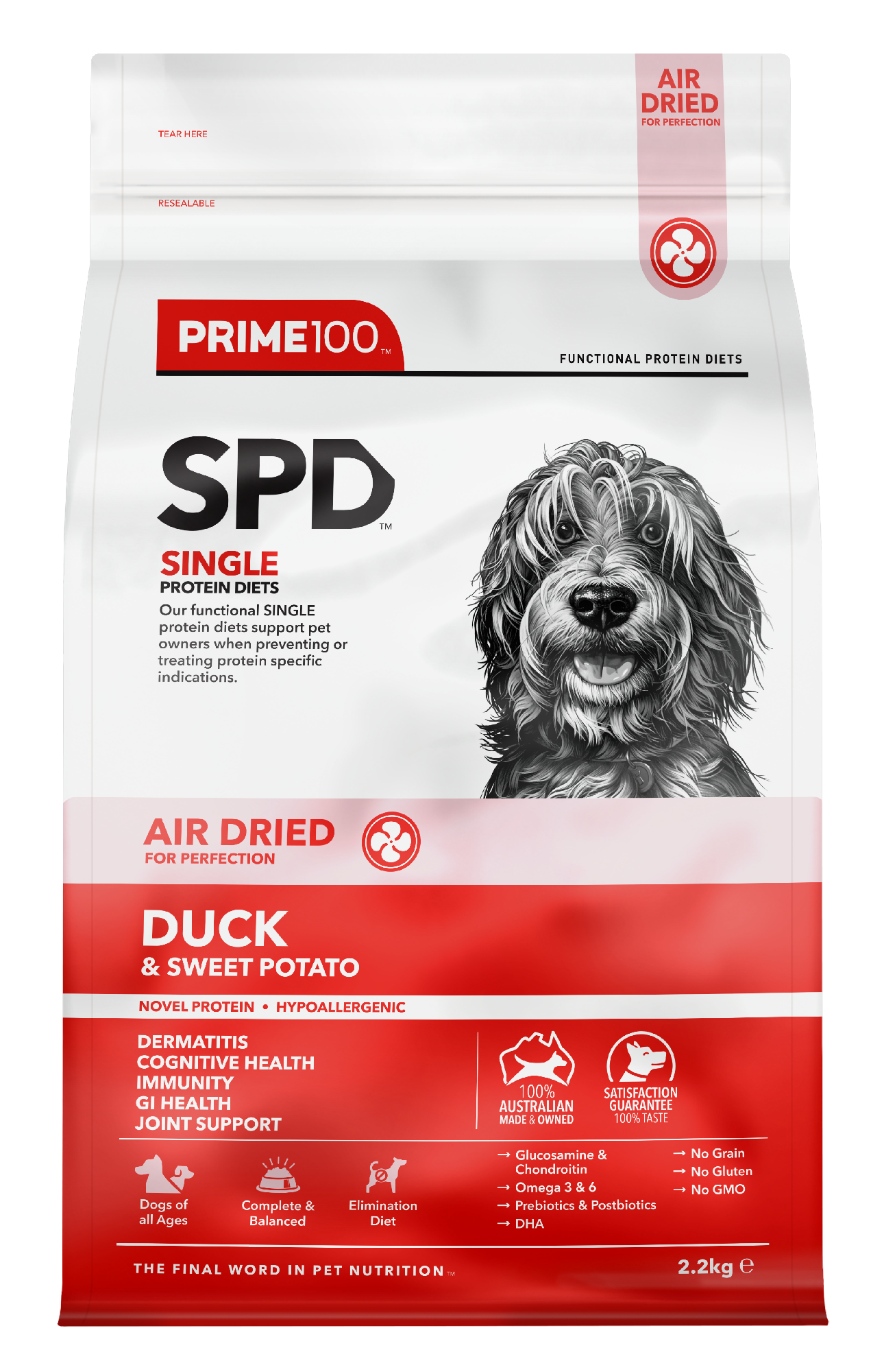 SPD Duck & Sweet Potato Air Dried 2.2kg