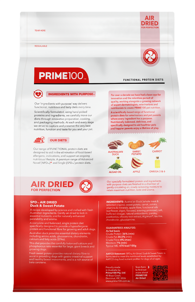 SPD Duck & Sweet Potato Air Dried 2.2kg