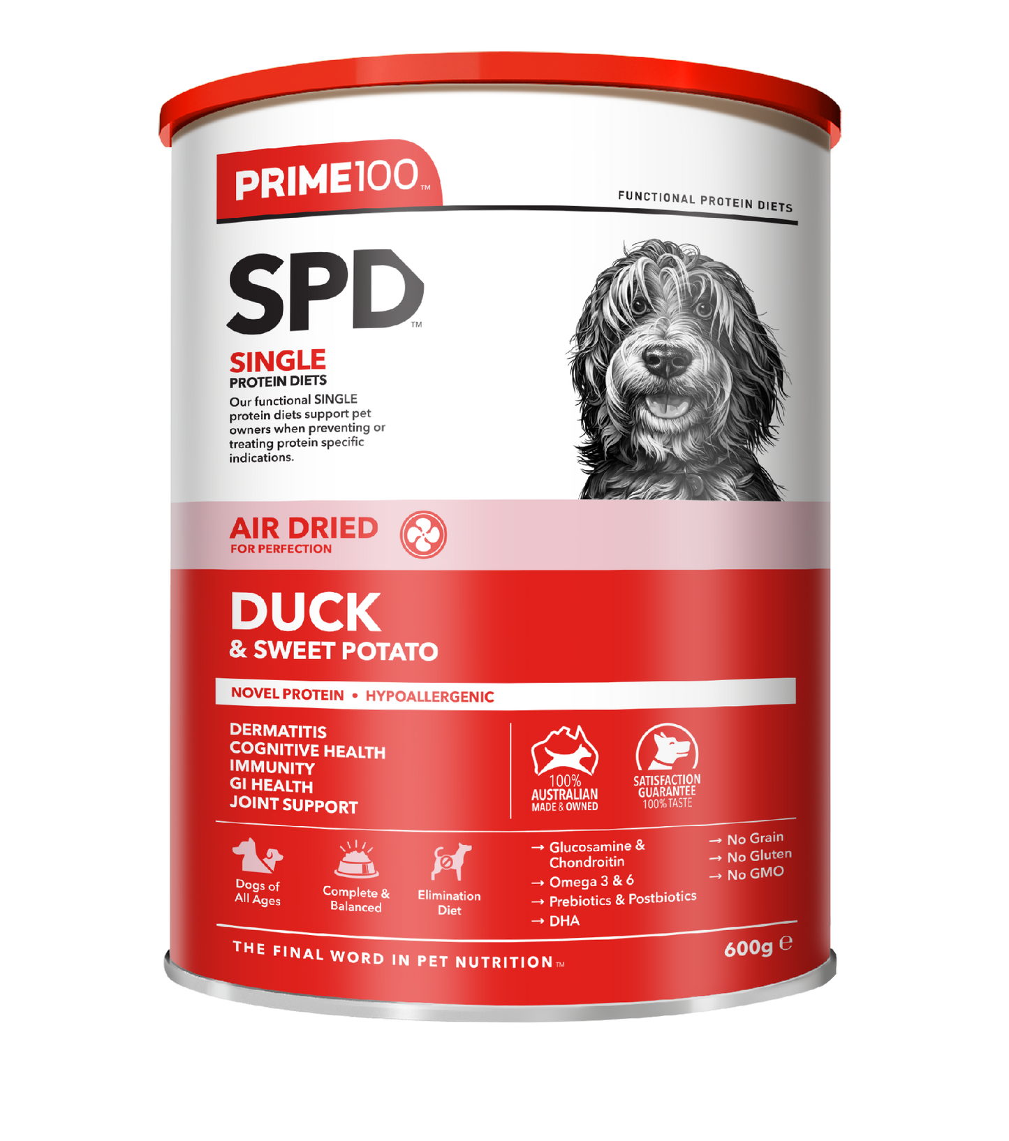 SPD Duck & Sweet Potato Air Dried 600g