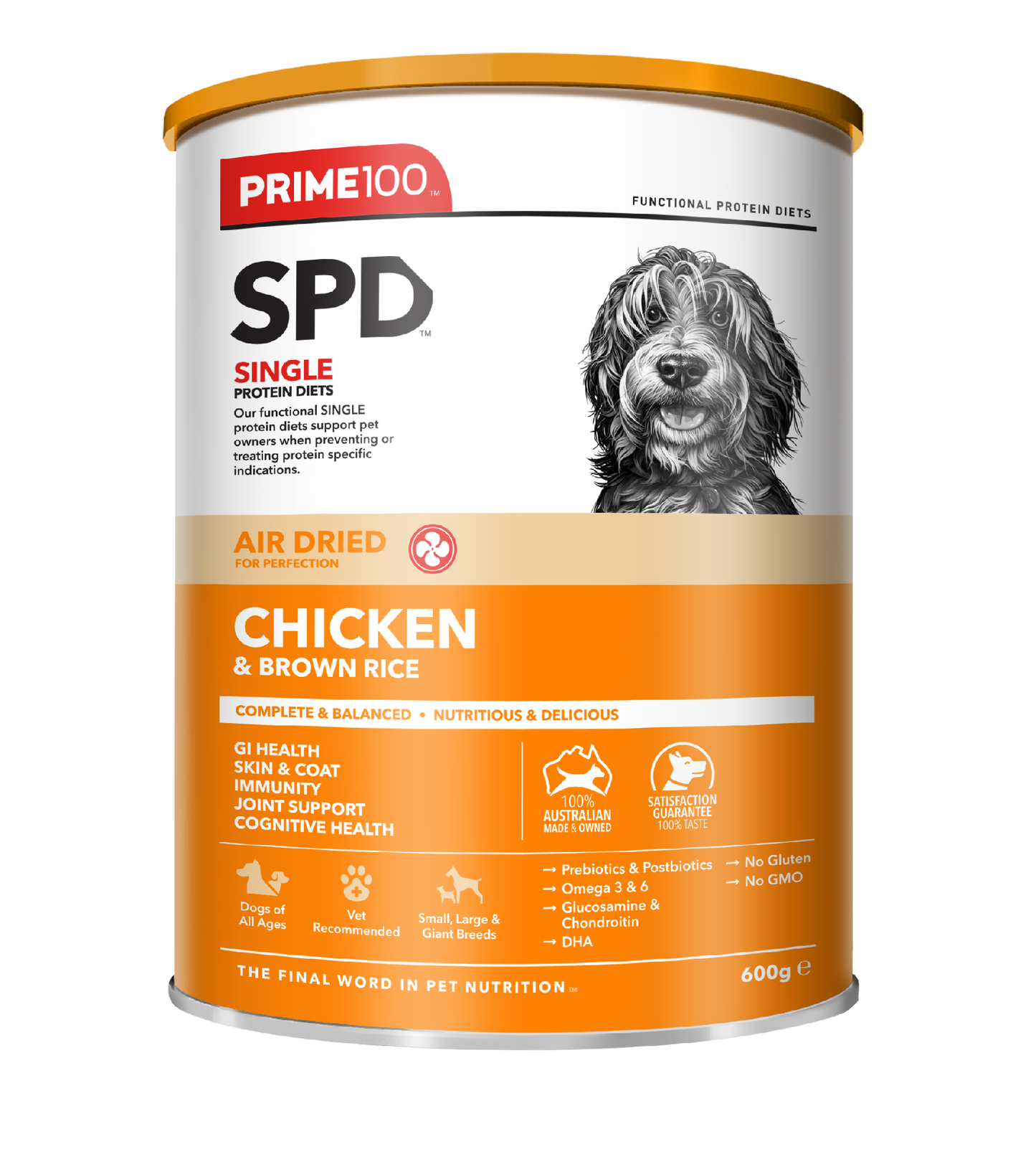 SPD Chicken & Brown Rice Air Dried 600g
