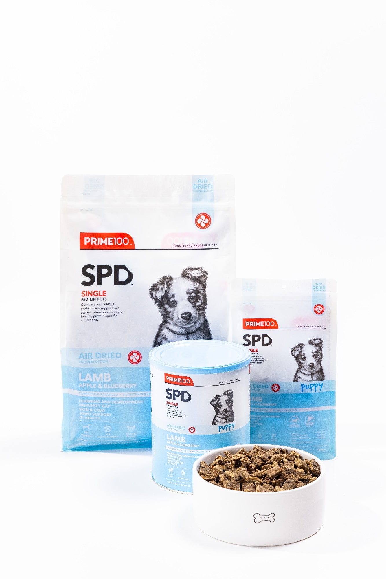 SPD Lamb Apple & Blueberry Puppy Air Dried 600g