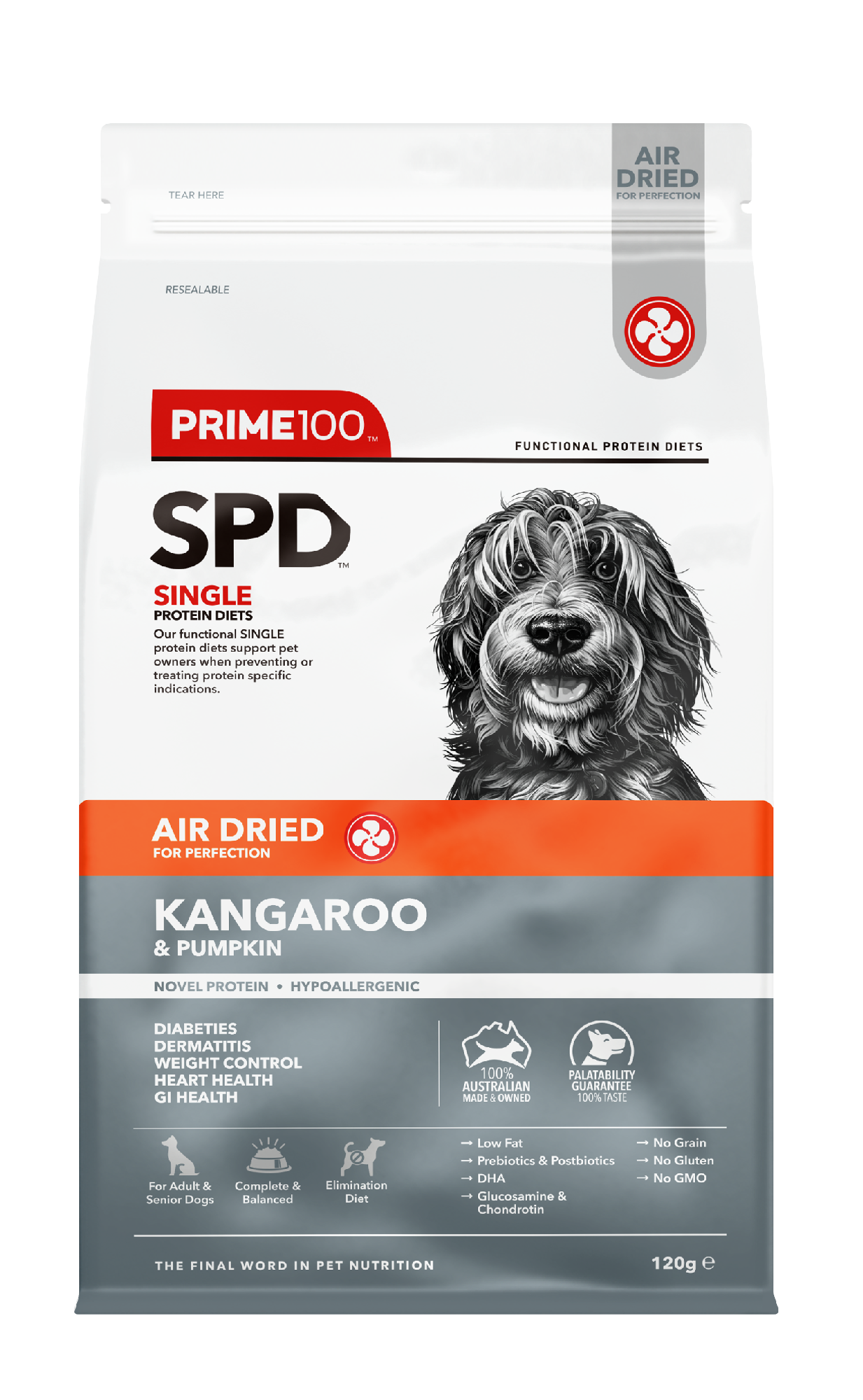 SPD Kangaroo & Pumpkin Air Dried 120g