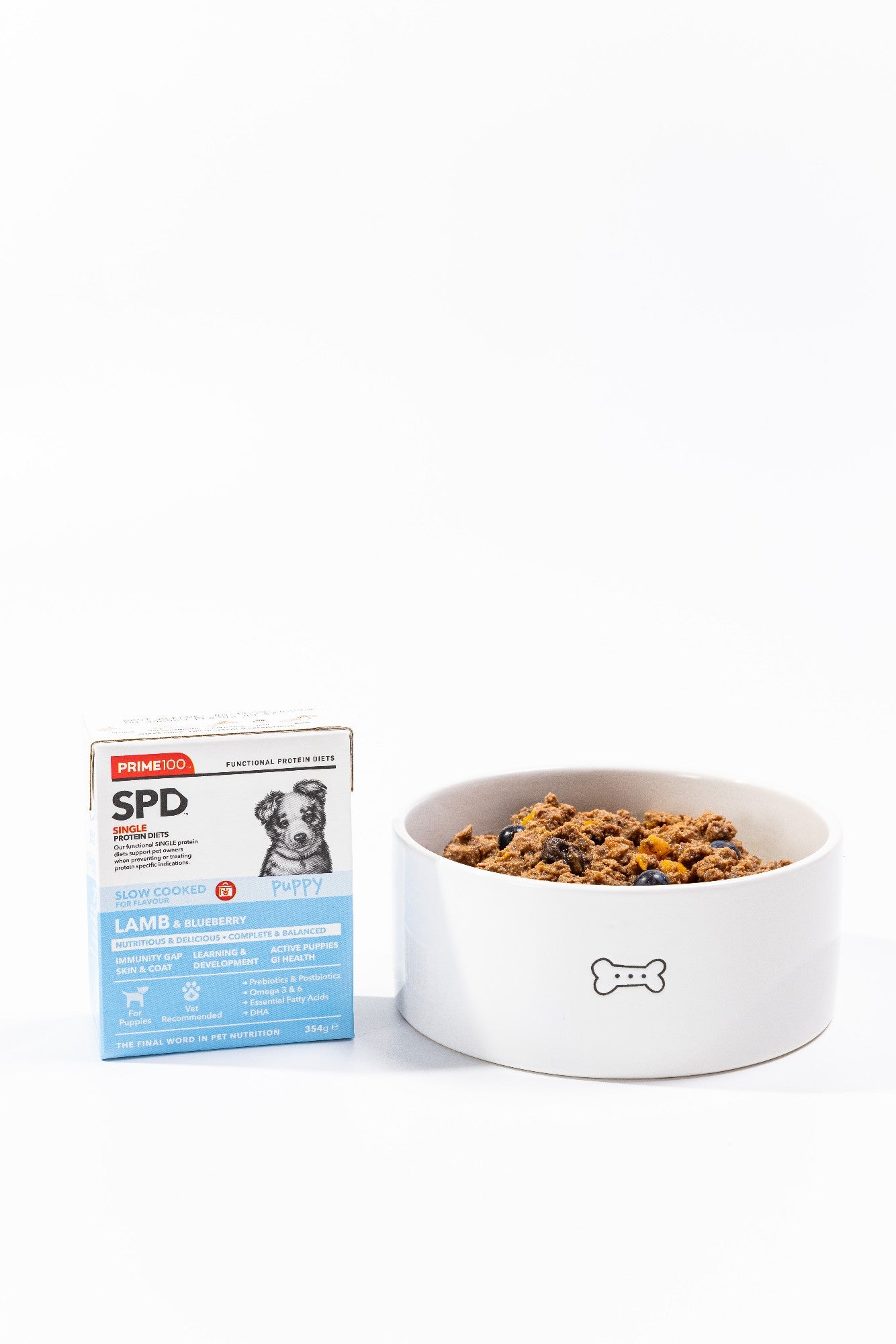 Prime 100 SPD Lamb & Blueberry Puppy Slow Cooked 354g