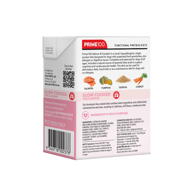 Prime 100 SPD Salmon & Pumpkin Slow Cooked 354g