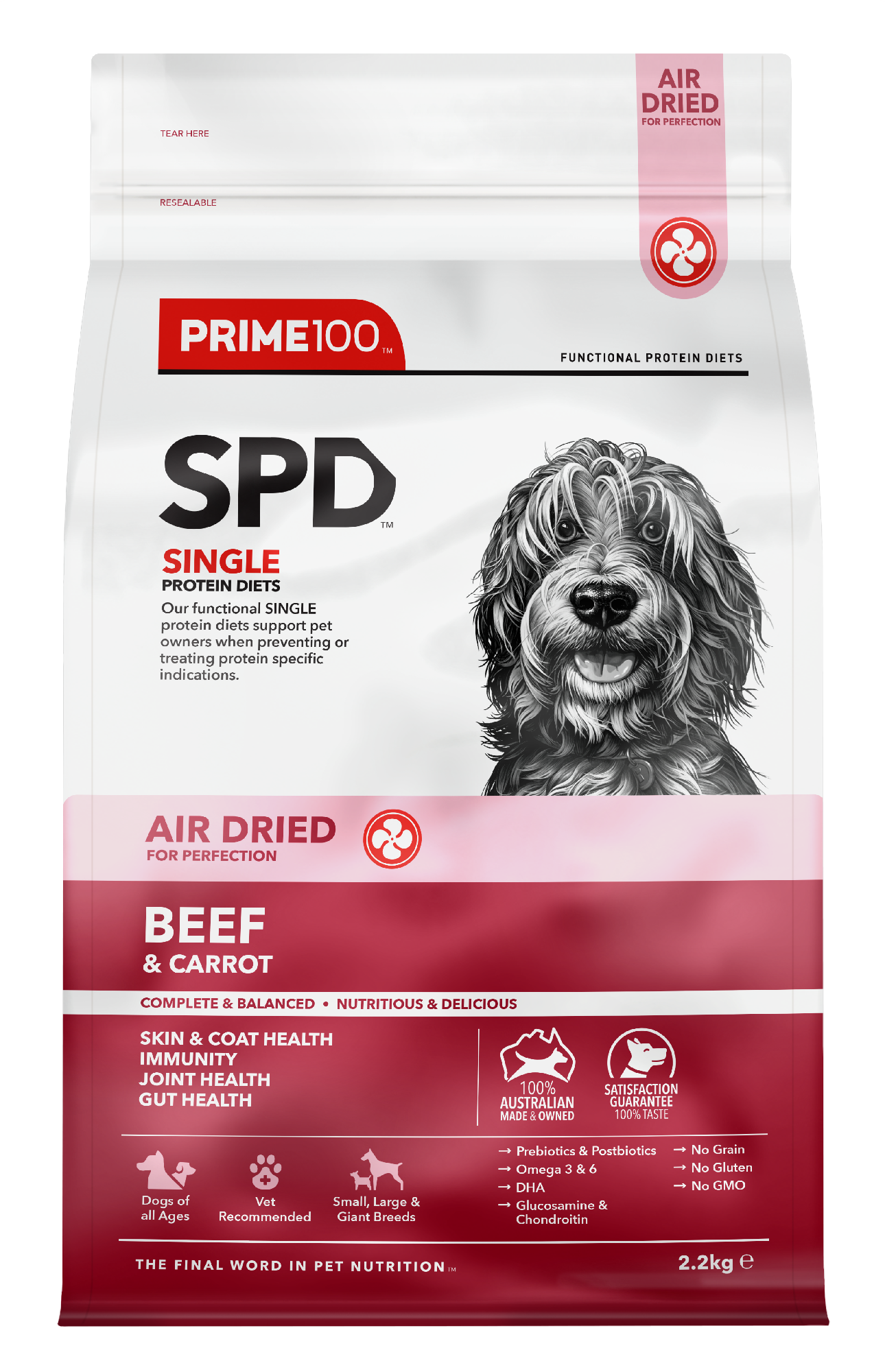 SPD Beef & Carrot Air Dried 2.2kg