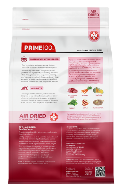 SPD Beef & Carrot Air Dried 2.2kg