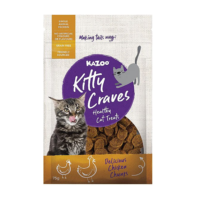 Kazoo Kitty Craves – Chicken Chunks – 75gm