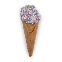 Kazoo Dog Ice Cream Cone - Purple W: 3.5cmL: 9cmD: 3.5cm 20g