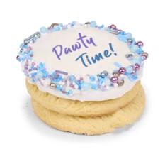 Kazoo Dog Birthday Cake - Round - Blue W: 7.5cmL: 7.5cmD: 3.5cm 105g