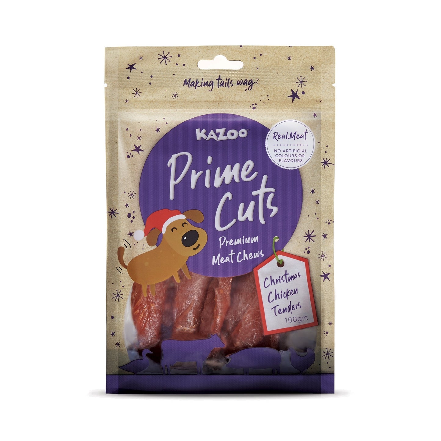 Kazoo Prime Cuts - Christmas Chicken Tenders - 100g