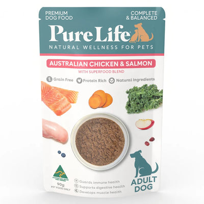 Pure Life Adult Dog Chicken & Salmon 90g