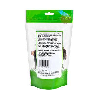 Fit & Flash Free Range Meat ( Kanagroo) Chia & Honey 100g
