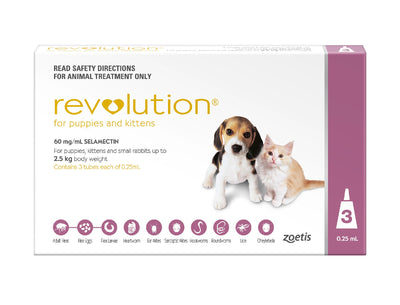 Revolution Puppies & Kittens 15mg (Pink) 3 Pack