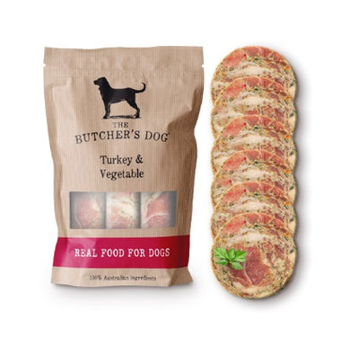 The Butchers Dog Turkey & Vegetable 1.5Kg 6 Disc - Available In Store or Local Delivery Only