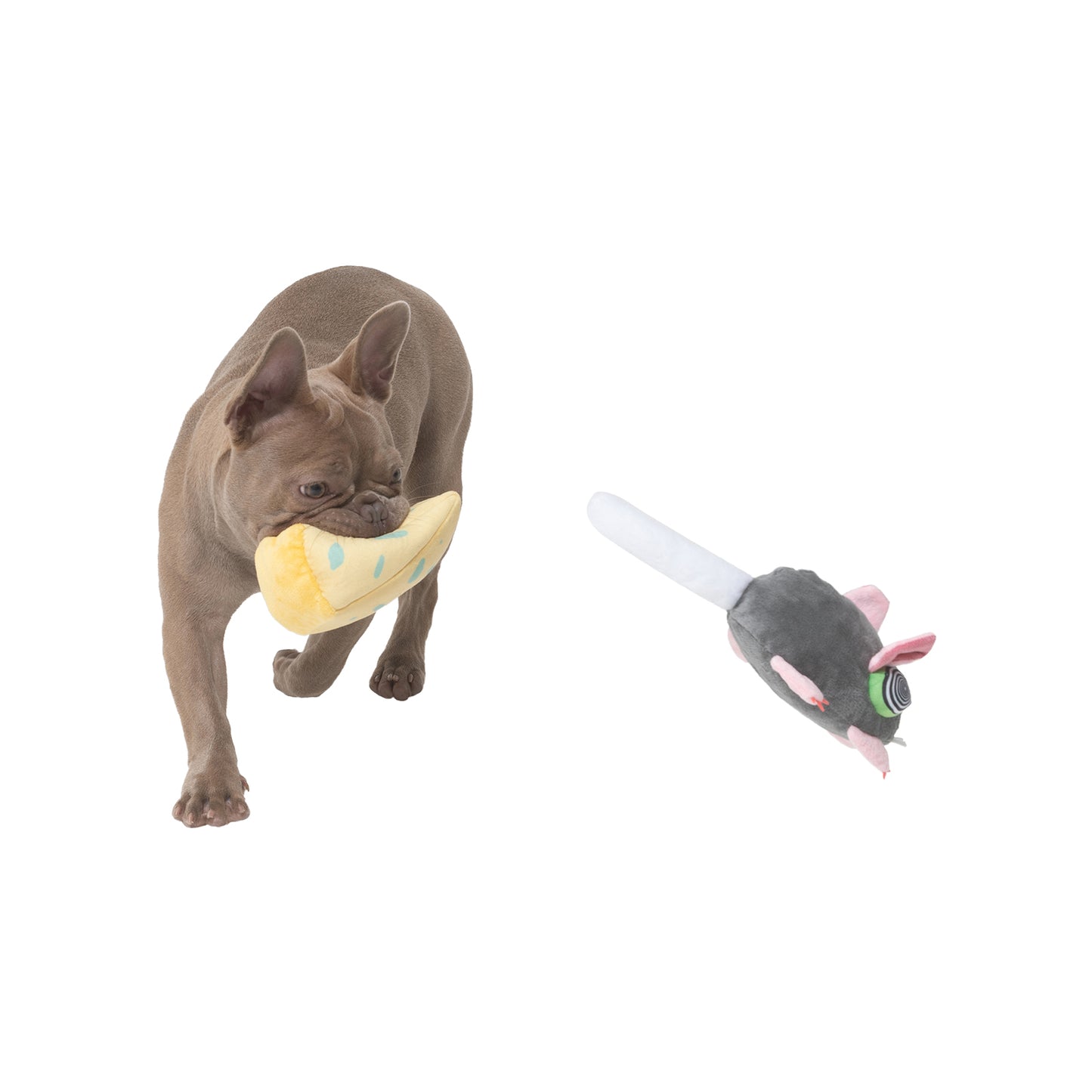 Indie & Scout Plush Mouse Toy Grey