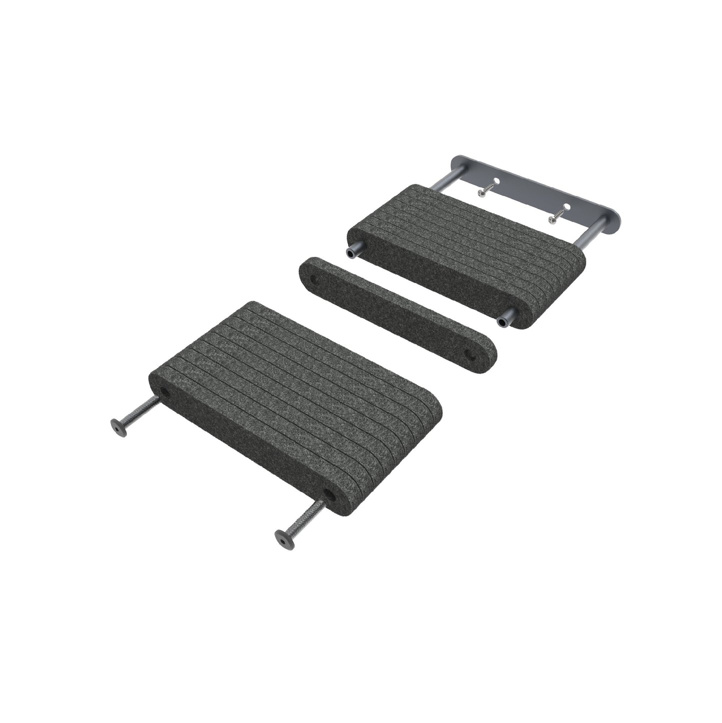 Pryde Pets Cat Climber Short Steps (2) Charcoal