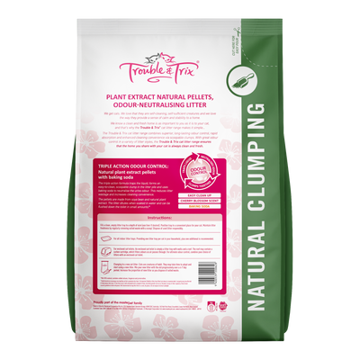 Trouble & Trix Cat Litter Cherry Blossom Natural Litter 10 litre