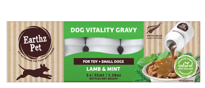 Earthz Pet Vitality Gravy Toy-Small Lamb & Mint 5 x 35ml