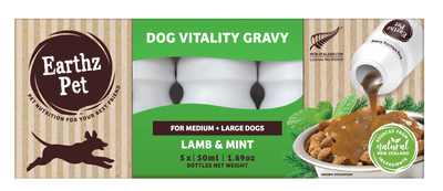 Earthz Pet Vitality Gravy Dog Med-Lrg Lamb & Mint 5 x 50ml