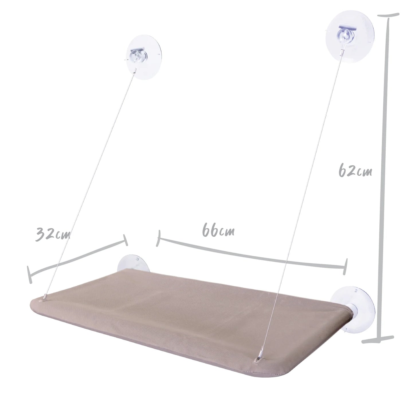 Kazoo The Lookout Window Cat Bed Desert Sand