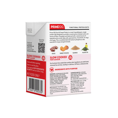 Prime 100 SPD Duck & Sweet Potato Slow Cooked 354g 2