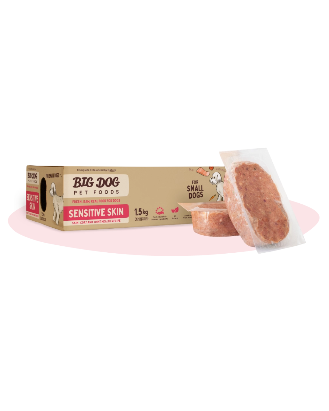 Big Dog Small Dog Sensitive Skin Raw Dog Food