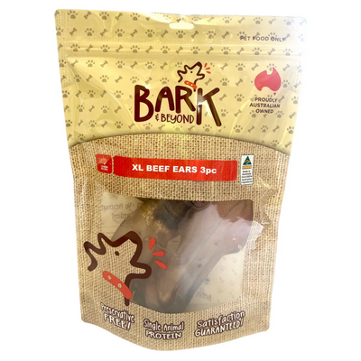 Bark & Beyond XL Beef Ear 3pk