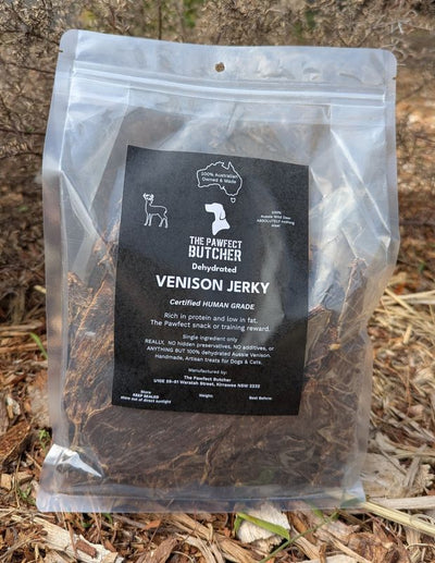 The Pawfect Butcher Venison Jerky (100g pack)