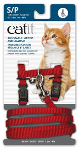 Catit Harness And Lead Red Small