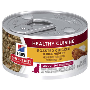 Science Diet Cat Adult Healthy Cuisine Chicken 79g Can
