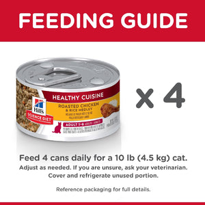 Science Diet Cat Adult Healthy Cuisine Chicken 79g Can