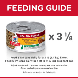 Science Diet Cat Kitten Healthy Cuisine chicken 79g Can
