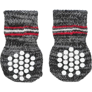 Trixie Dog Socks Non-Slip 2 Pcs Grey