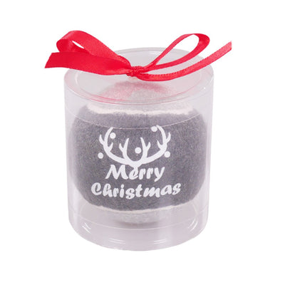 Grey Christmas Tennis Ball