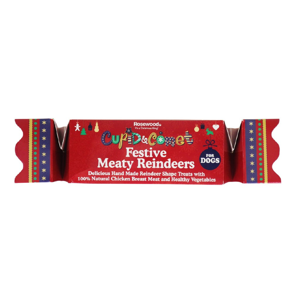 Reindeer Xmas Cracker Treats Gift For Dogs 150G
