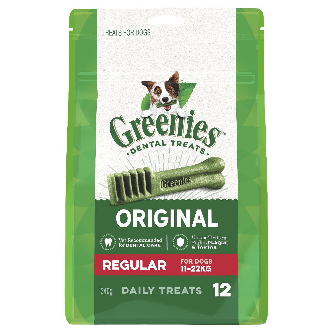 Greenies Original Treat Pack Regular 12 Pack 340G